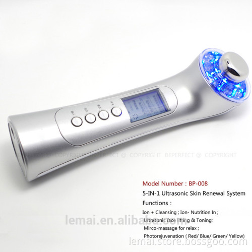 beauty machine ultrasonic photon galvanic facial massager skin care Multi-Functional Laser Beauty Equipment